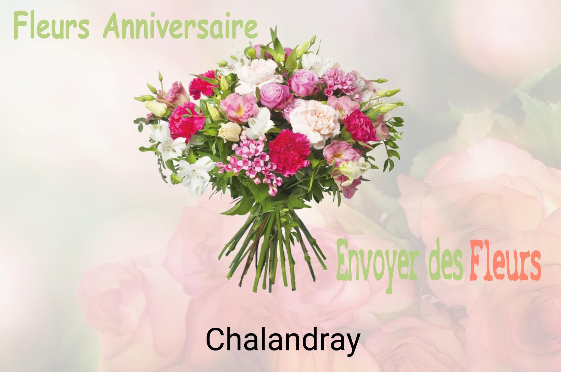Bouquet de fleurs d’anniversaire livré à Chalandray